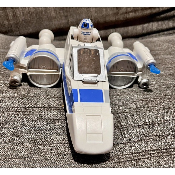 Star Wars Hasbro Galactic Heroes X-WING FIGHTER 9” Vehicle 2015 - Picture 1 of 6